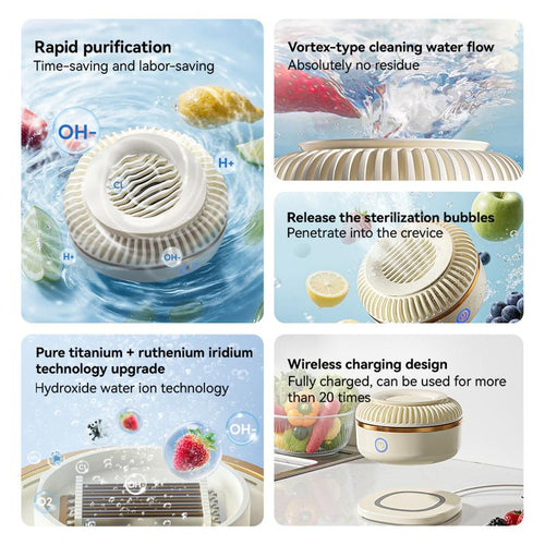 The Novus77™  Fruit & Vegetable Washer